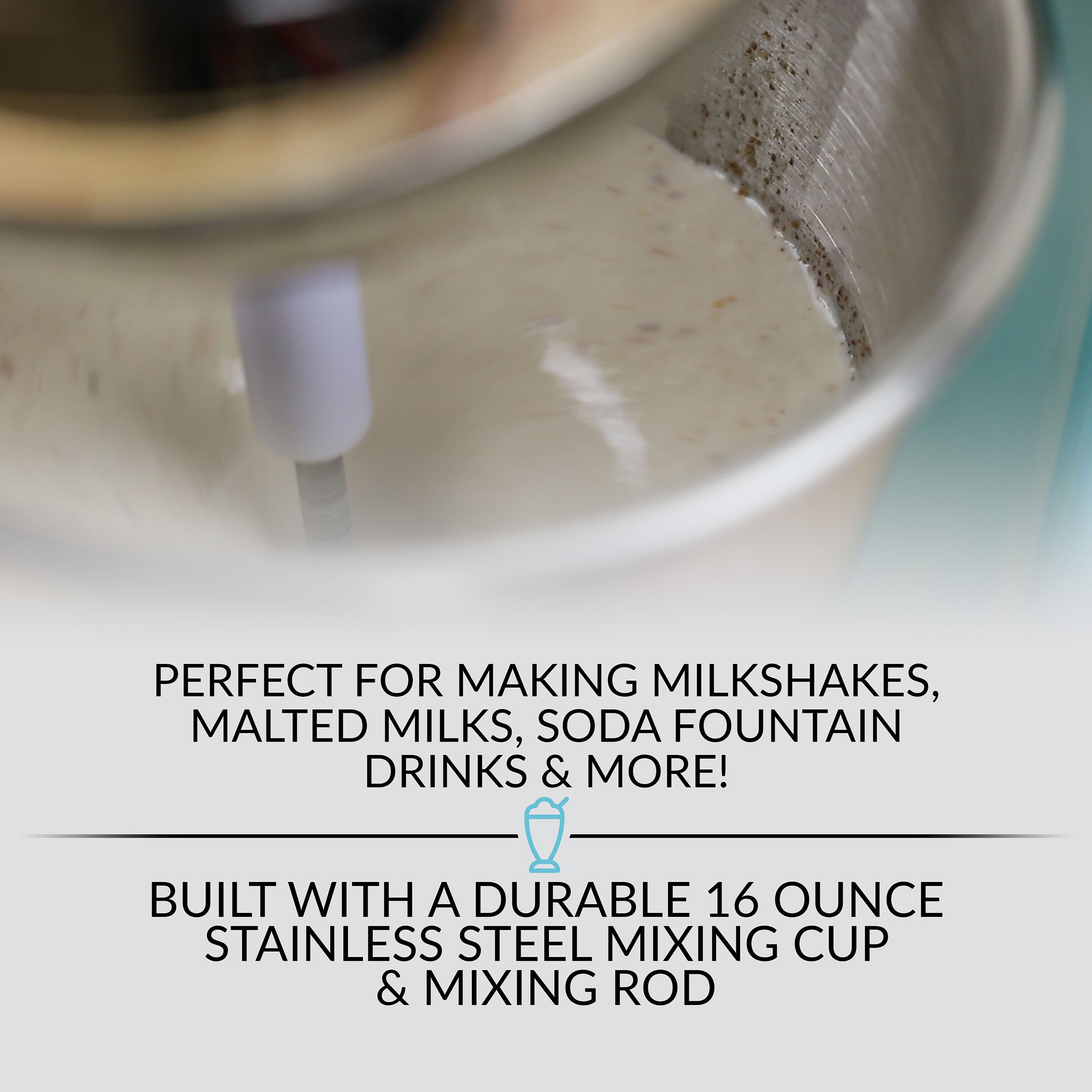 2-Speed Milkshake Maker and Drink Mixer