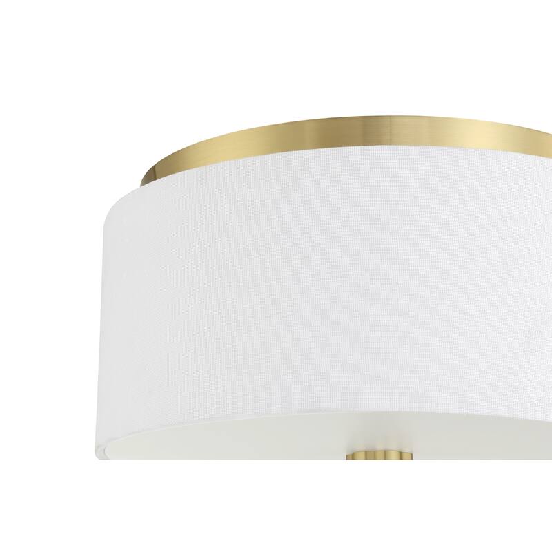 Craftmade 58282 Fortuna 2 Light 12" Wide Flush Mount Drum Ceiling