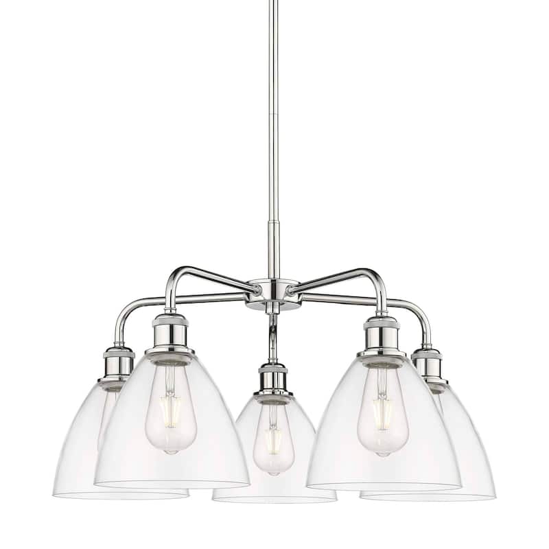 Innovations Lighting 516-5CR-16-26 Bristol Glass Chandelier Bristol - Polished Chrome / Clear