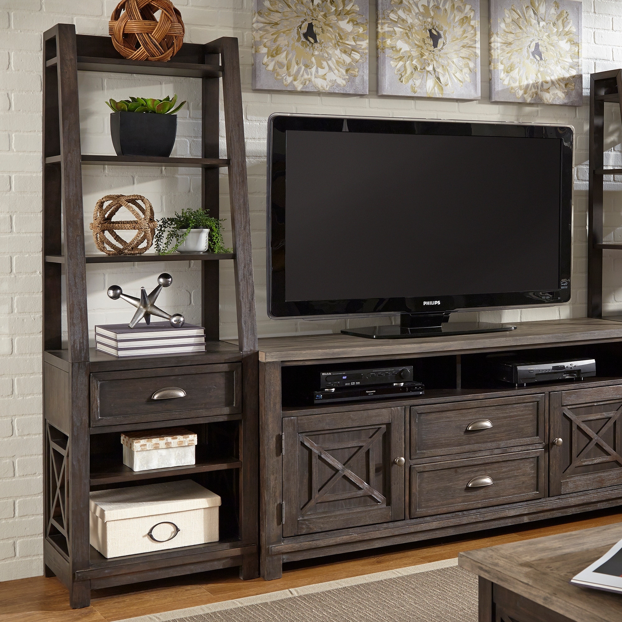 Heatherbrook Charcoal Leaning Bookcase Pier On Sale Overstock 31109399 Bookshelves are often the focal point of a room — adding personality and style to everything from the living room to the nursery. heatherbrook charcoal leaning bookcase pier