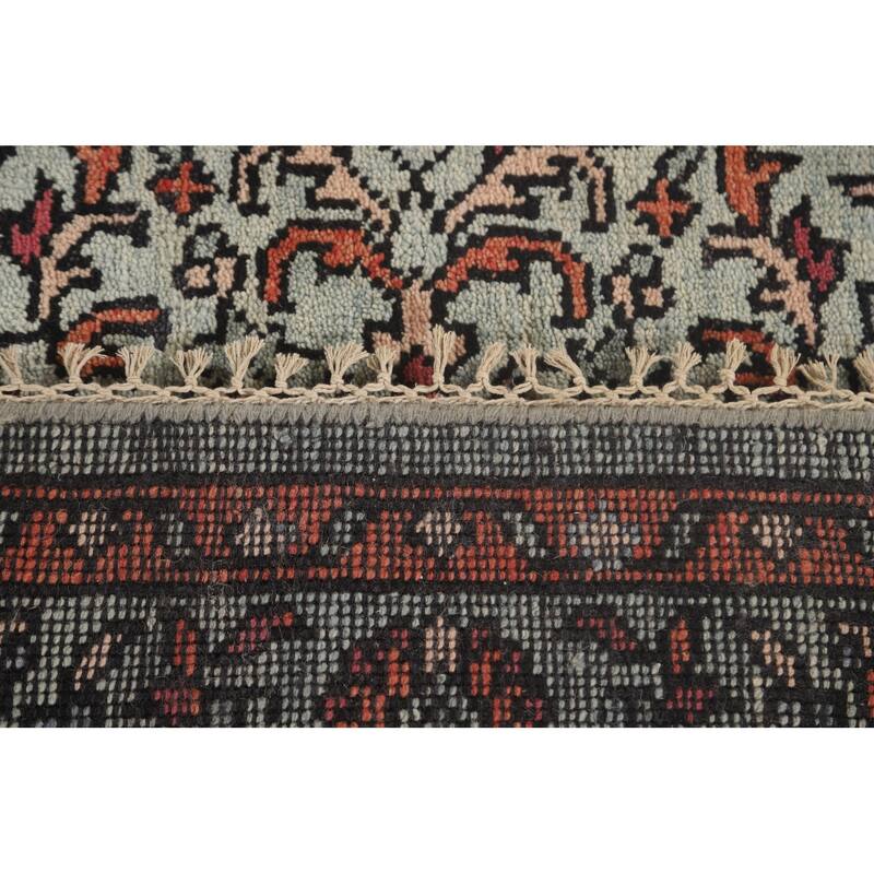 Geometric Heriz-Serapi Oriental Octagon Rug Handmade Wool Carpet - 5'11" x 5'10"