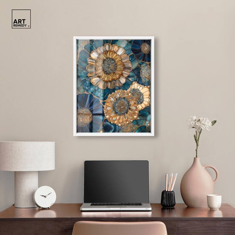 Opulent Geode I Shadowbox by Art Remedy