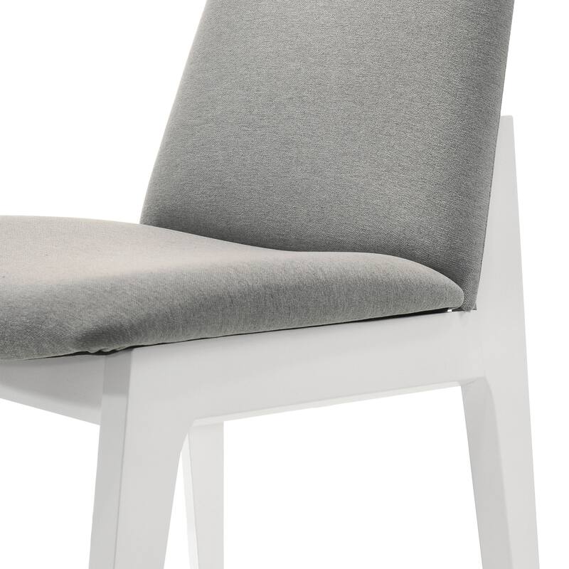 CraftPorch Mid-century Modern Upholstered Dining Chair and Wooden Bench (Set of 5)