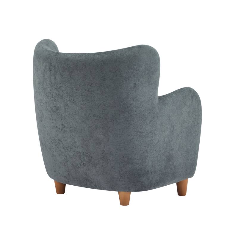 Roomfitters Lucia Wingback Armchair, Cozy Modern Accent Chair for Living Room and Bedroom