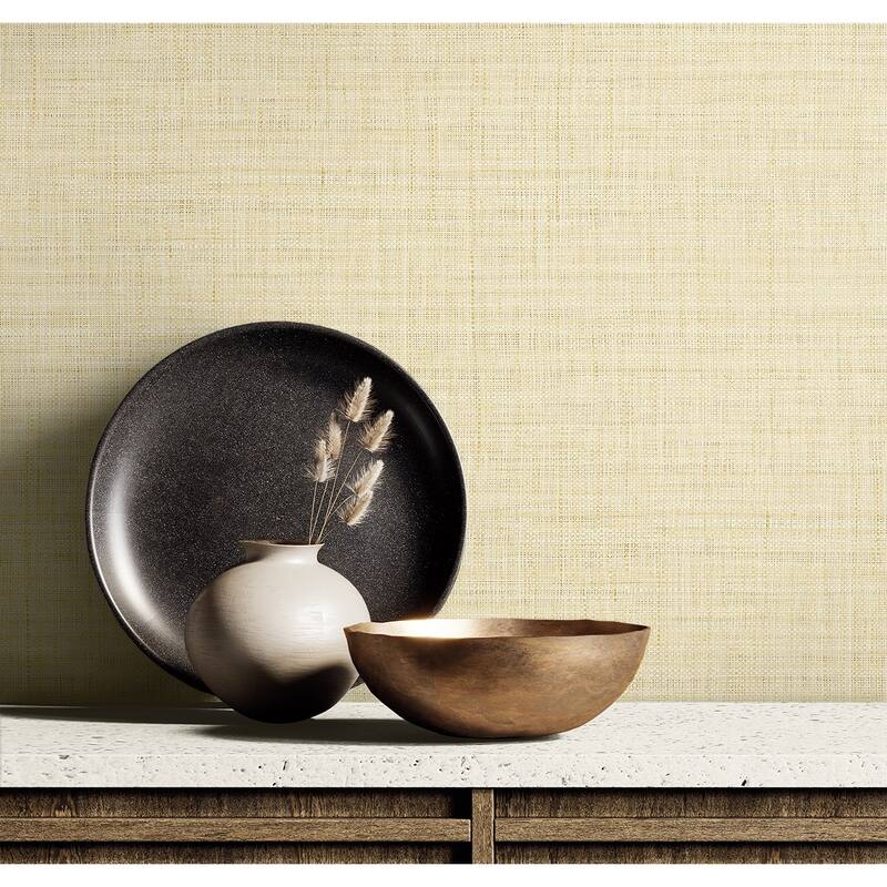 Seabrook Designs Harvest Twine Embossed Vinyl Unpasted Wallpaper