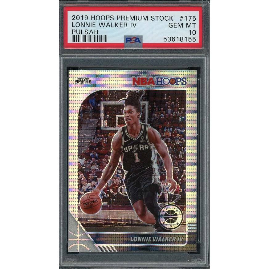 Lonnie Walker IV 2019 Panini Hoops Premium Stock Pulsar Card #175 PSA 10 - 8'6" x 11'6"