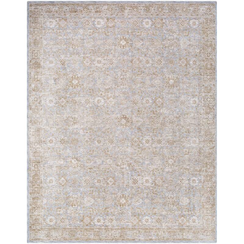 Livabliss Da Vinci Traditional Medallion Area Rug - Grey/Beige - 7' 10" x 10' 2"