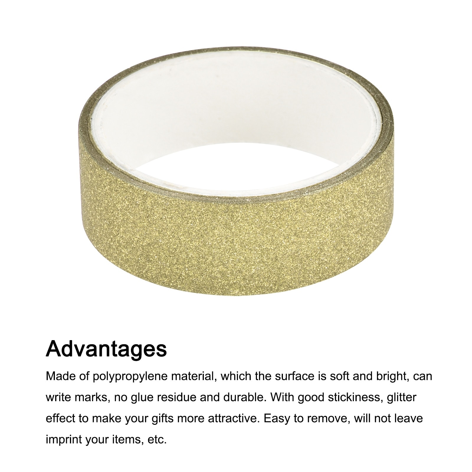 Glitter Tape, Decorative Craft Tape Gold Tone 1.5cm x 3 M - Gold Tone - Bed  Bath & Beyond - 36760374