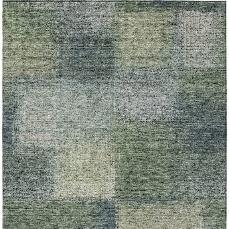 HomeRoots Abstract Transitional Rectangle Outdoor Rug