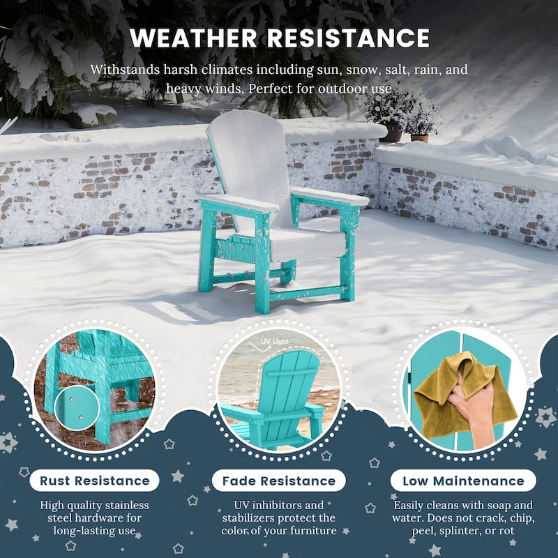 Laguna Kids Outdoor Poly Adirondack Chair (Set of 4)
