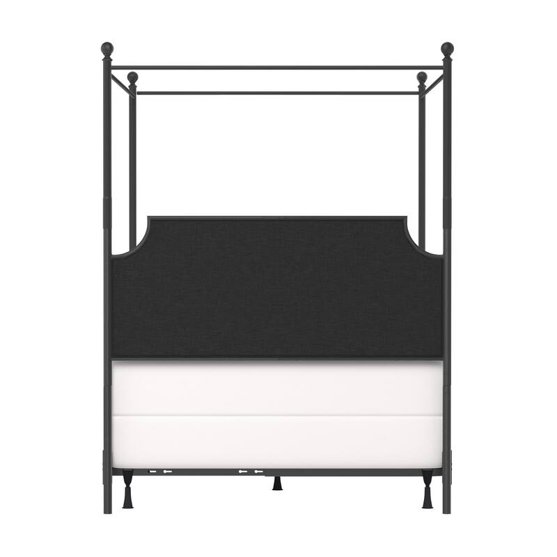 McArthur Metal and Upholstered Canopy Bed