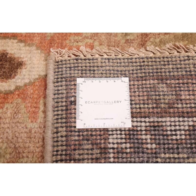 ECARPETGALLERY Hand-knotted Modern Oushak Khaki Wool Rug - 8'1 x 10'3