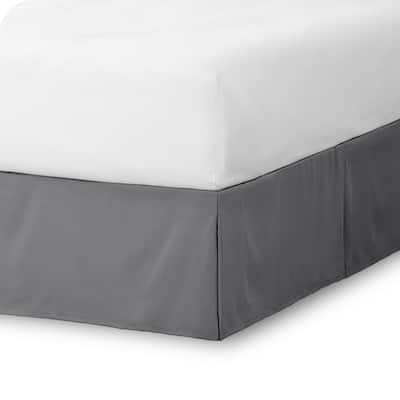 Bare Home Pleated Bed Skirt - 15-Inch Tailored Drop Easy Fit
