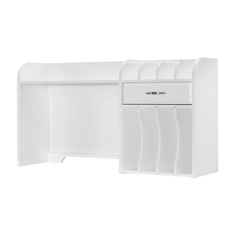 Traine Desk Hutch - White