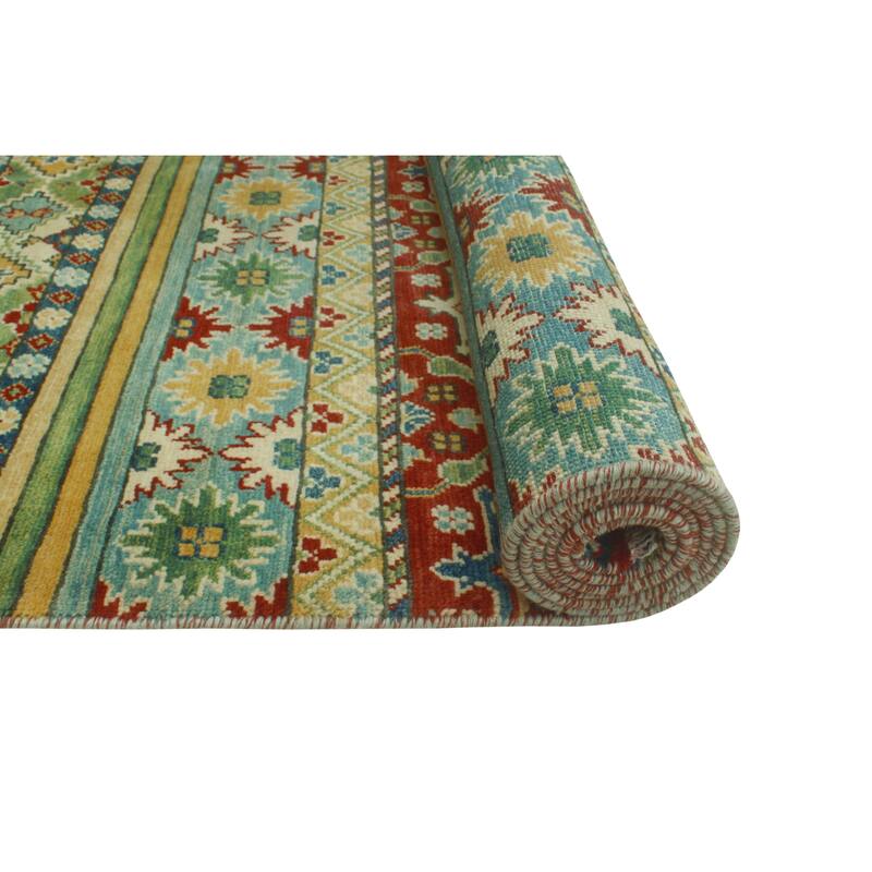 Kazak Nathanie Red/Ivory Rug - 8'10" x 11'5"