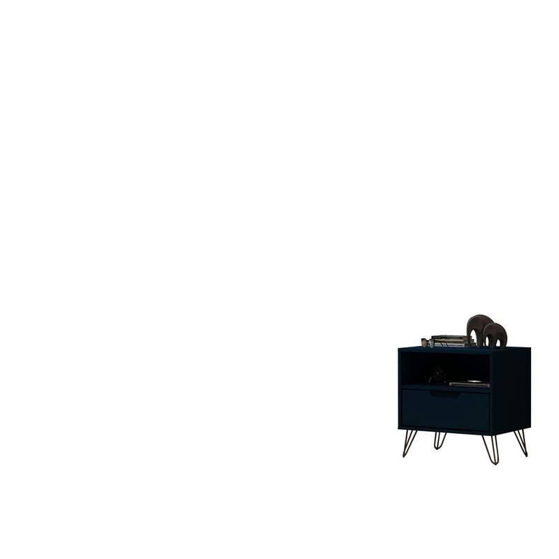Carson Carrington Bandene Mid-century Modern 1-drawer Wood Nightstand