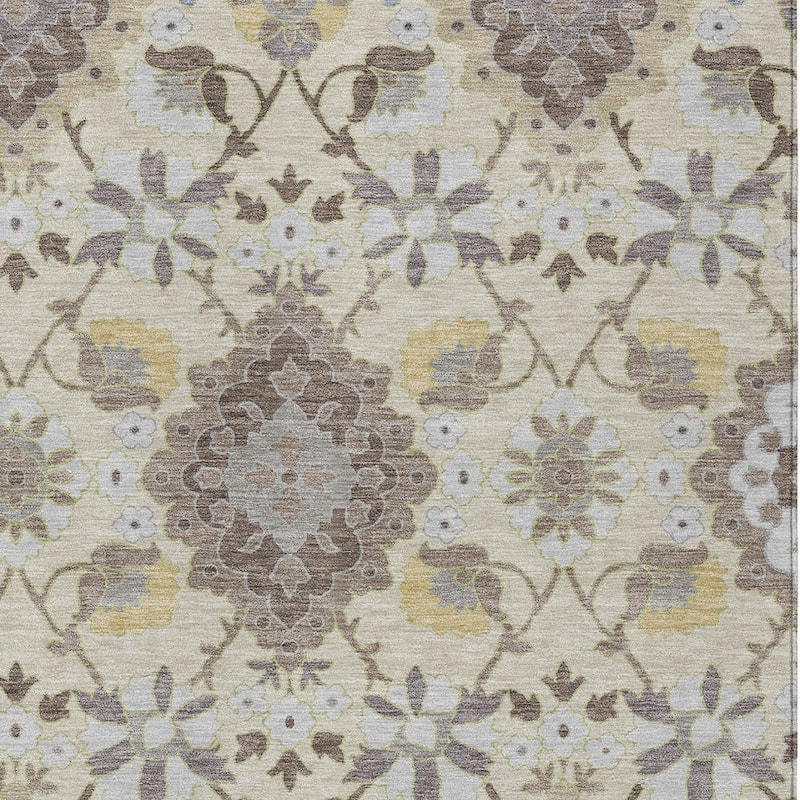 HomeRoots Oriental Traditional Rectangle Outdoor Rug