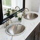 preview thumbnail 1 of 8, Edison 18.75" Dual Flex Bathroom Sink in Nickel