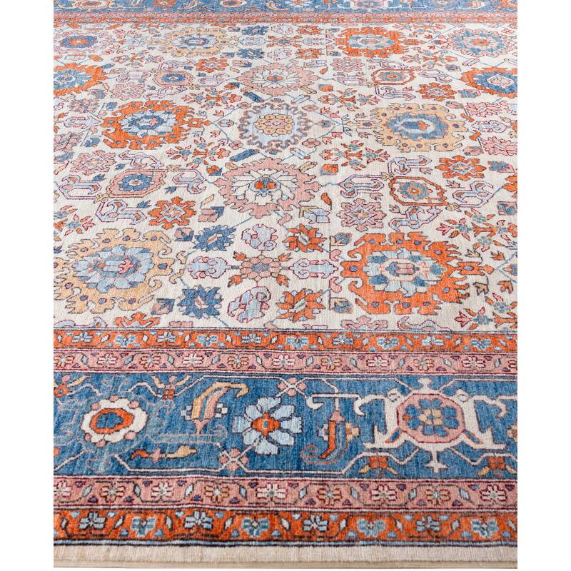 Serapi One-of-a-Kind Hand-Knotted Area Rug - Ivory - 8' 9" x 12' 1"