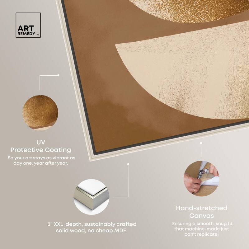 Golden Crescents I Canvas by Art Remedy