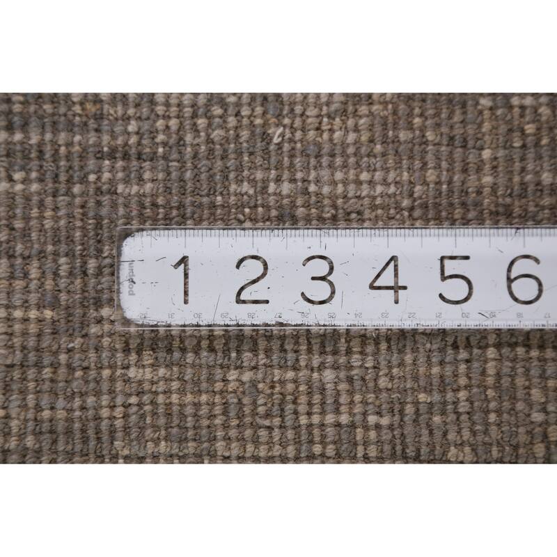 Hand Knotted Oriental 100% Wool Carpet Transitional All-Over Greys & Charcoal Oushak Area Rug - 8' 10'' X 6' 1''