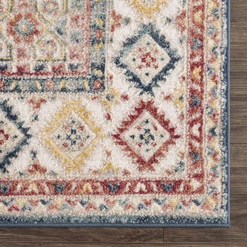 Brend Traditional Oriental Medallion Area Rug