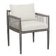 preview thumbnail 7 of 15, Uttermost Borneo White Outdoor Dining Chair