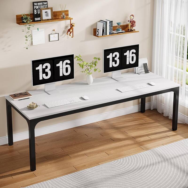 78.7" Extra Long Computer Desk/Table, Work Desk, Double Workstation Desk for Home Office