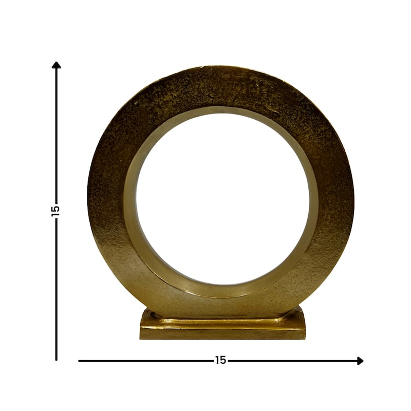Decorative Handmade Aluminum Modern Round Sculpture