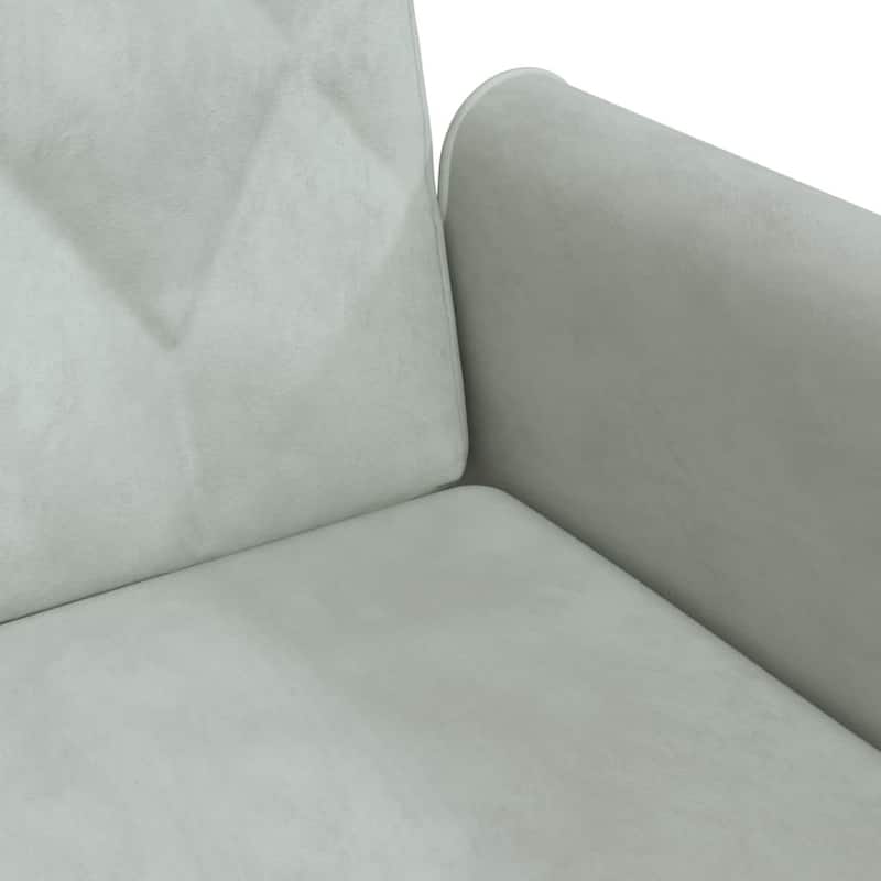 vidaXL Sleeper Sofa with Armrests Velvet Couch Sofa Bed Recliner Loveseat - 85" x 35" x 27.6"