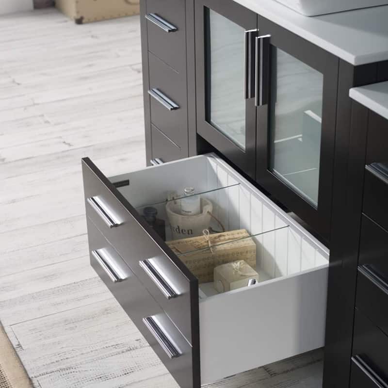 Blossom Sydney 54" Bathroom Vanity with Double Side Cabinets & Mirror