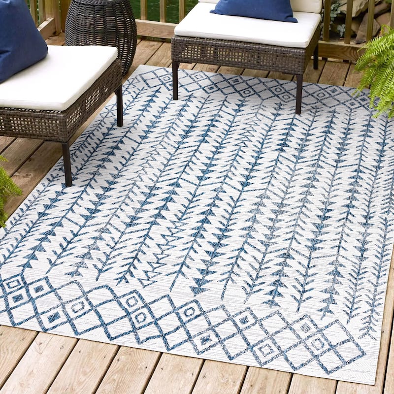 JONATHAN Y Sukie Bohemian Geometric Indoor/Outdoor Area Rug