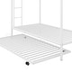 preview thumbnail 43 of 43, Twin over Twin Size Metal Bunk Bed with Trundle, Ladder and Fence for Bedroom