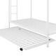 preview thumbnail 13 of 13, White Twin over Twin Metal Bunk Bed with Trundle
