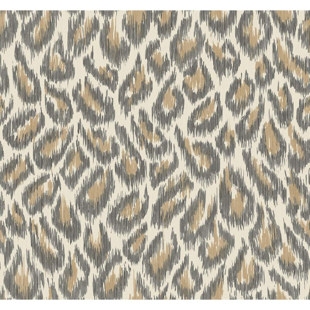 A-Street Prints Electra Bronze Leopard Spot String Wallpaper
