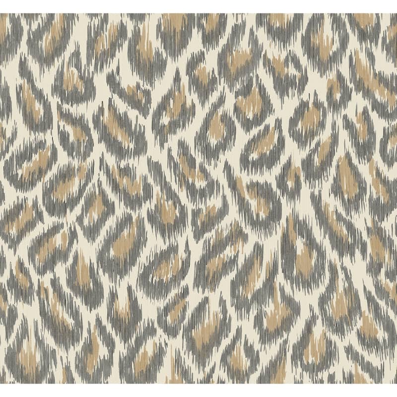 A-Street Prints Electra Bronze Leopard Spot String Wallpaper