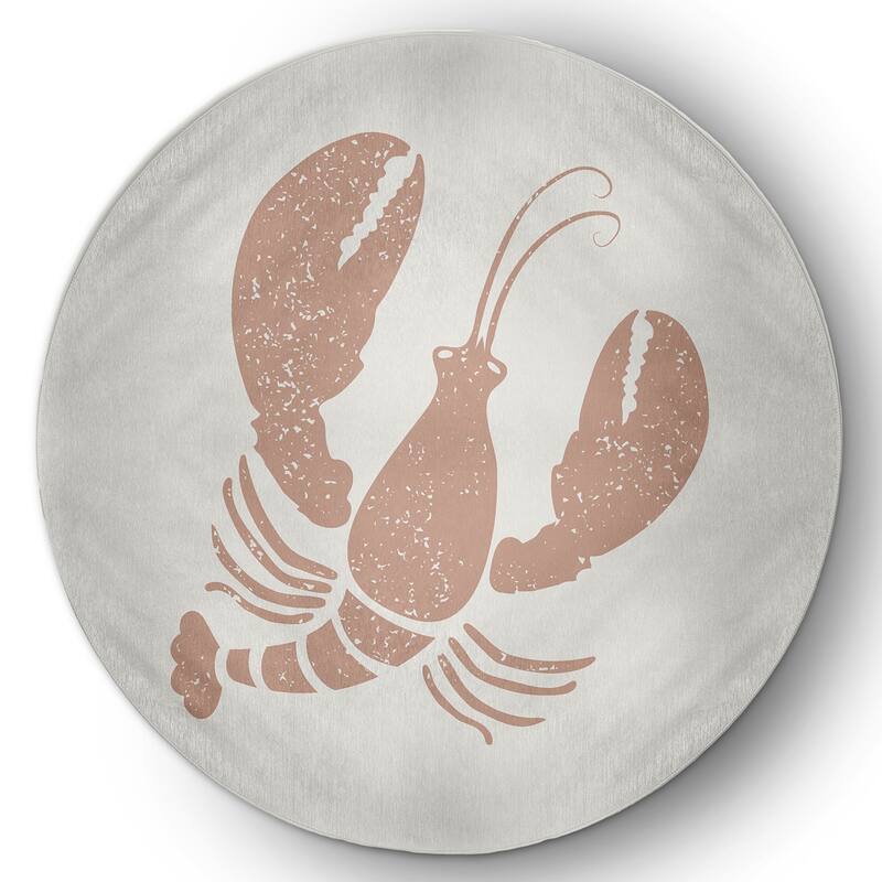 Lobster Nautical Chenille Rug