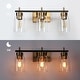 preview thumbnail 9 of 16, Modern Black Gold 2/3/4-Light Bathroom Vanity Lights Linear Wall Sconces for Powder Room