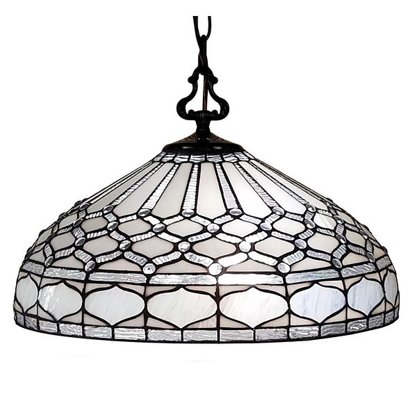 White tiffany ceiling light hotsell