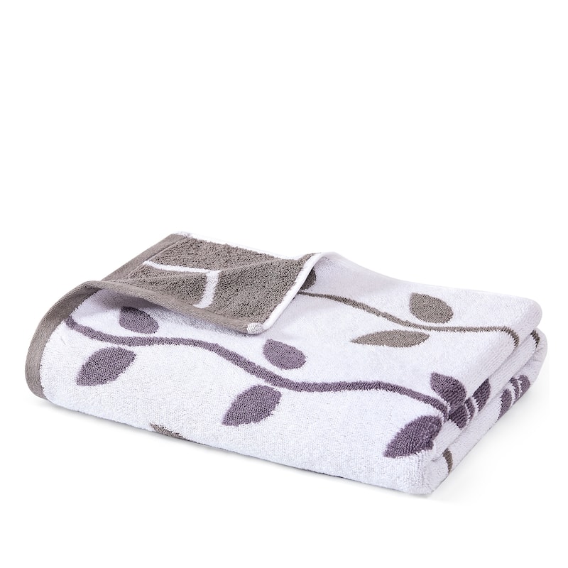 Modern Threads 6-Piece Yarn Dyed Organic Vines Towel Set