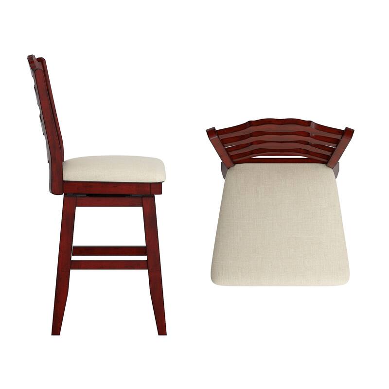 Ronda French Ladder Back Swivel Stool