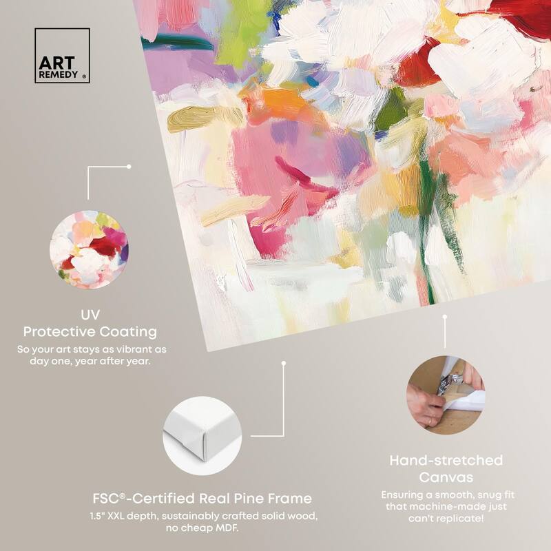 Saturated Colors II Canvas by Art Remedy, Gallery Wrapped