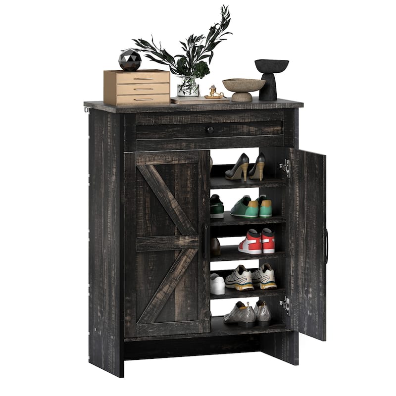 Moasis Shoe Storage Cabinet with Drawers Entryway Shoe Storage