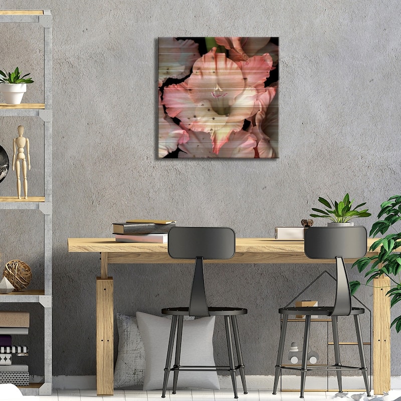 And I Give To You Print On Wood by Magda Indigo - Multi-Color