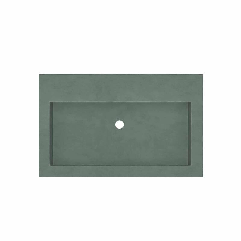 Native Trails NativeStone 30" Rectangular Stone Composite Drop In