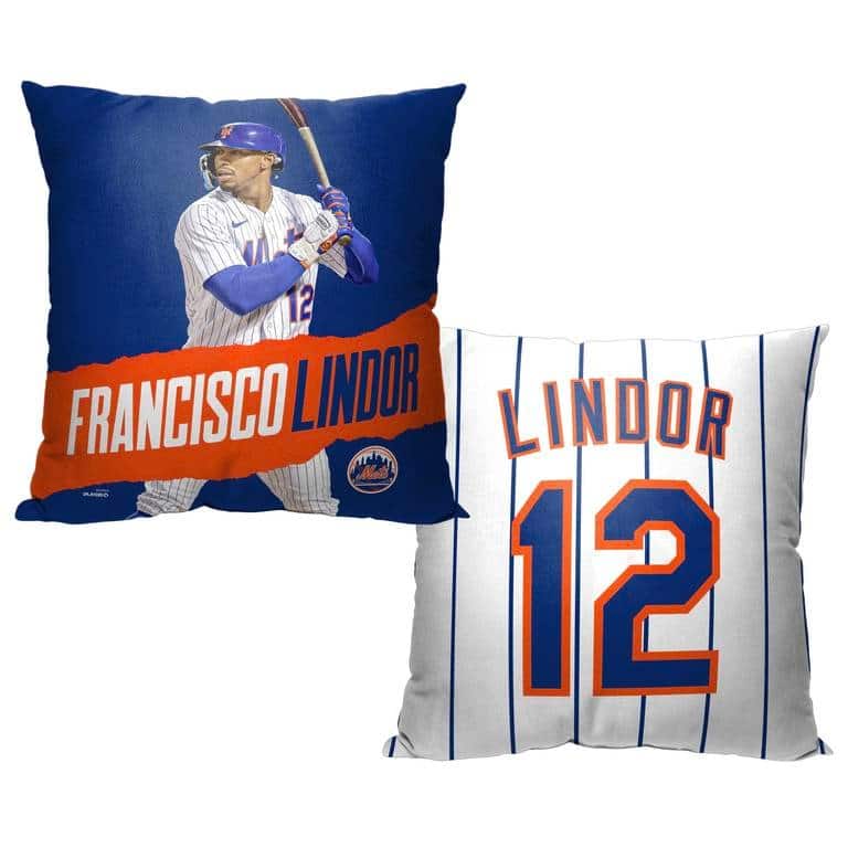 MLB New York Mets Player 18 Inch Throw Pillow
