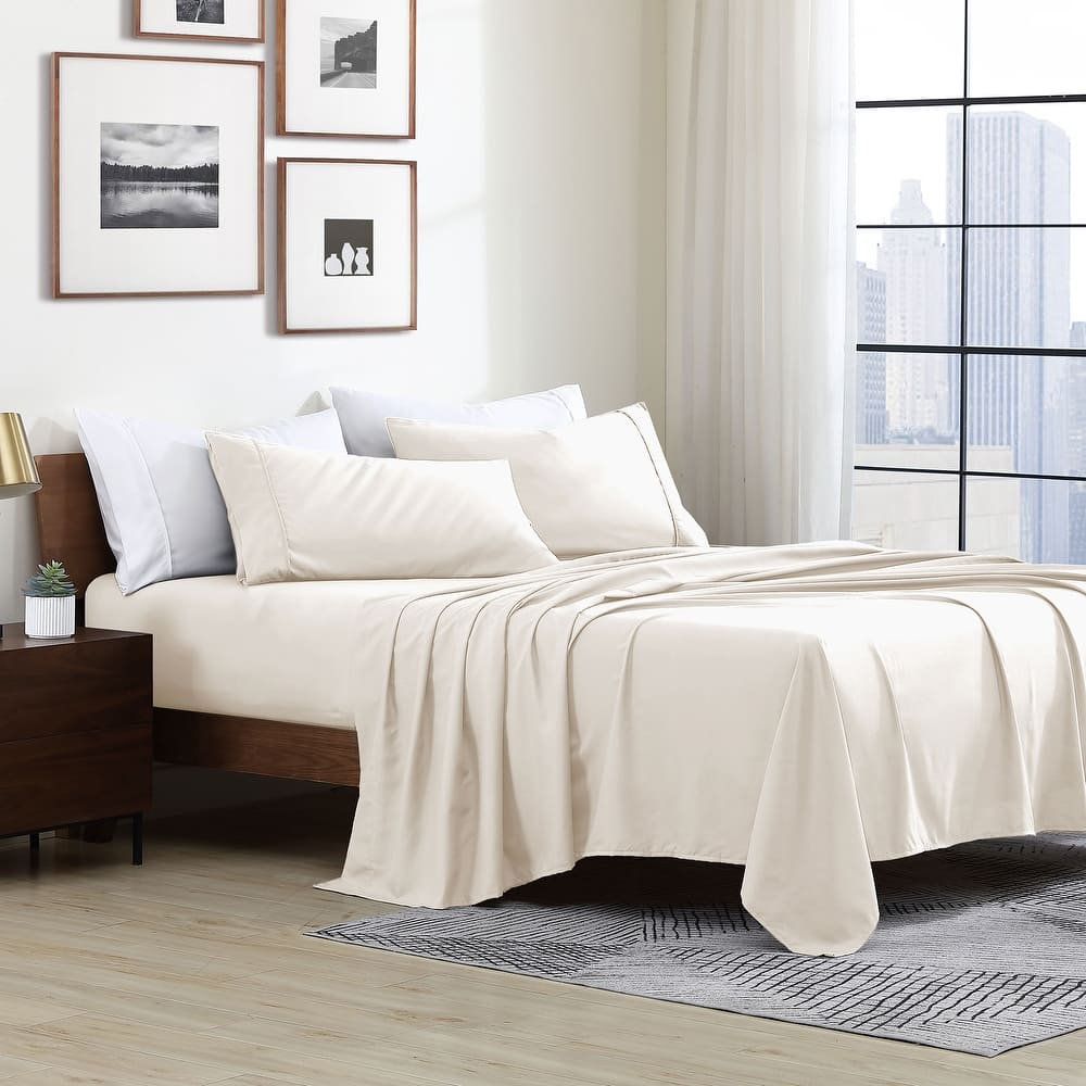 Swift Home Double Brushed Ultra Soft Microfiber Sheets 4-Piece Sheet Set Bedding Set - Assorted Colors