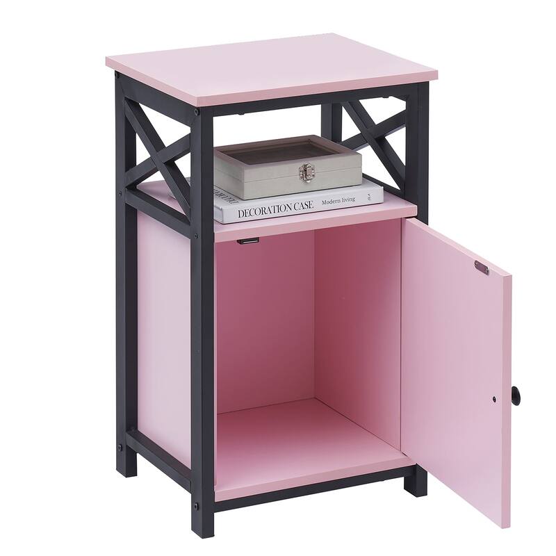 VECELO Modern Nightstands with Storage Shelf