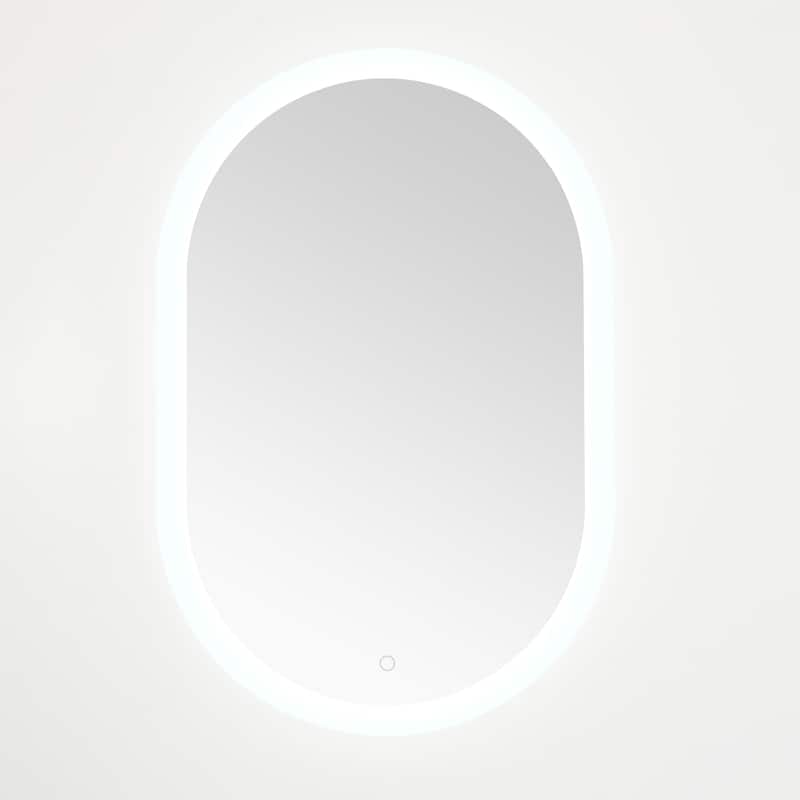SAFAVIEH Home Wes 24" LED Vanity Mirror - Silver / White