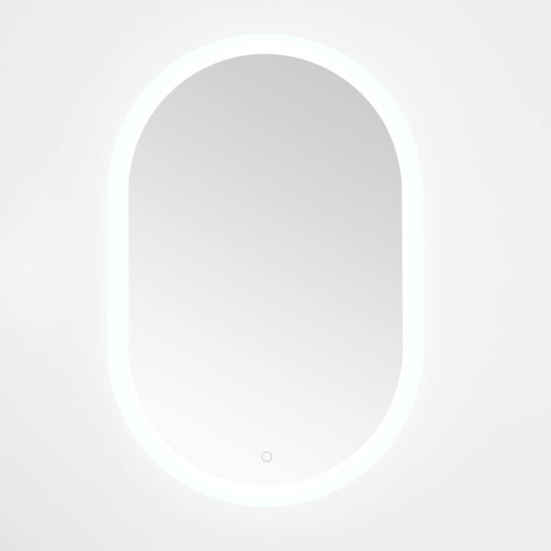 SAFAVIEH Tanesha 24" Led Vanity Mirror - Silver / White - 24Wx1Dx36H
